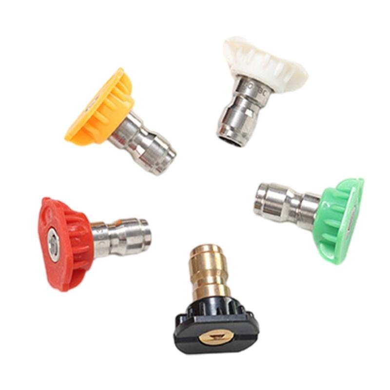 Pressure Washer Nozzle Tips Set Power Washer Nozzle Tips with Nozzle Holder 1/4'' Quick 5000PSI Rinse
