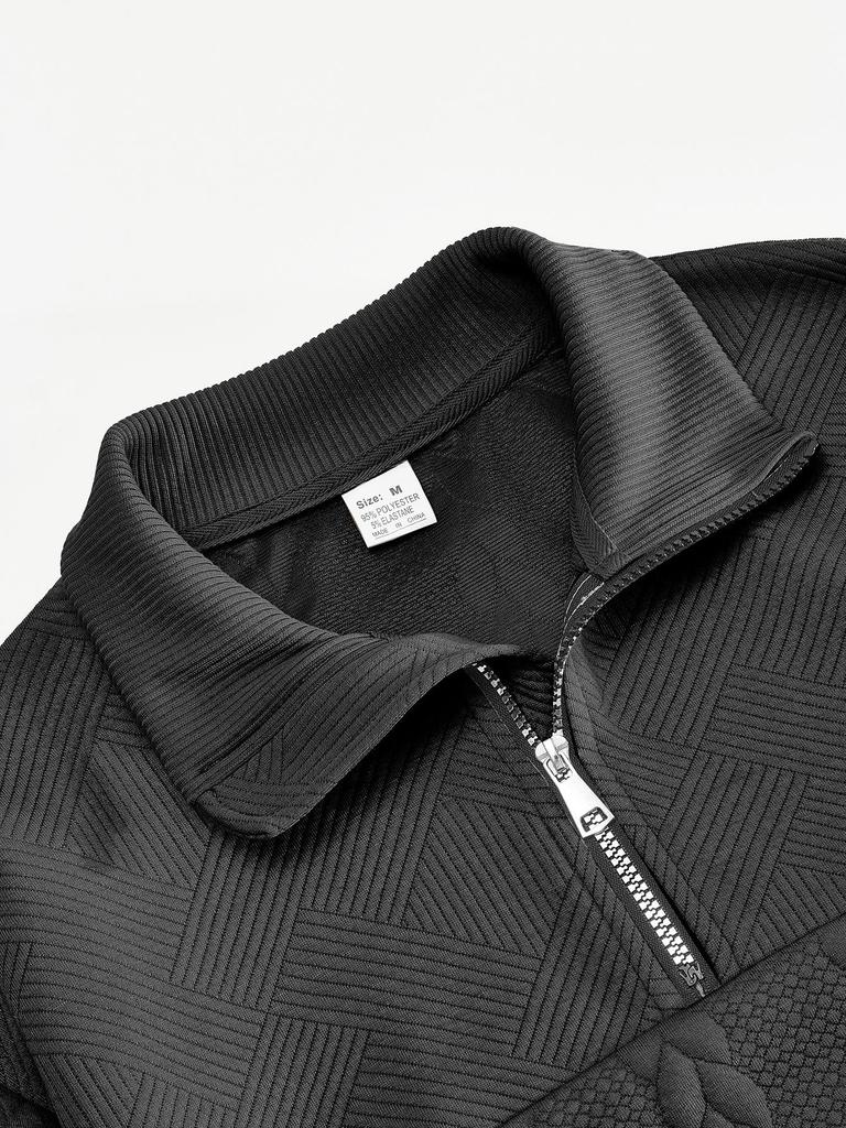 American Retro Patchwork Stand Collar Zipper Pullover Hoodie