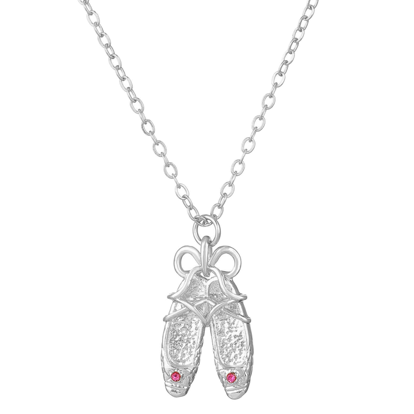 

Aesthetic Ballet Shoe Pendant Necklace Bowknot Choker Trendy Clavicle Chain Unique Neck Jewelry Perfect Graduation Gift