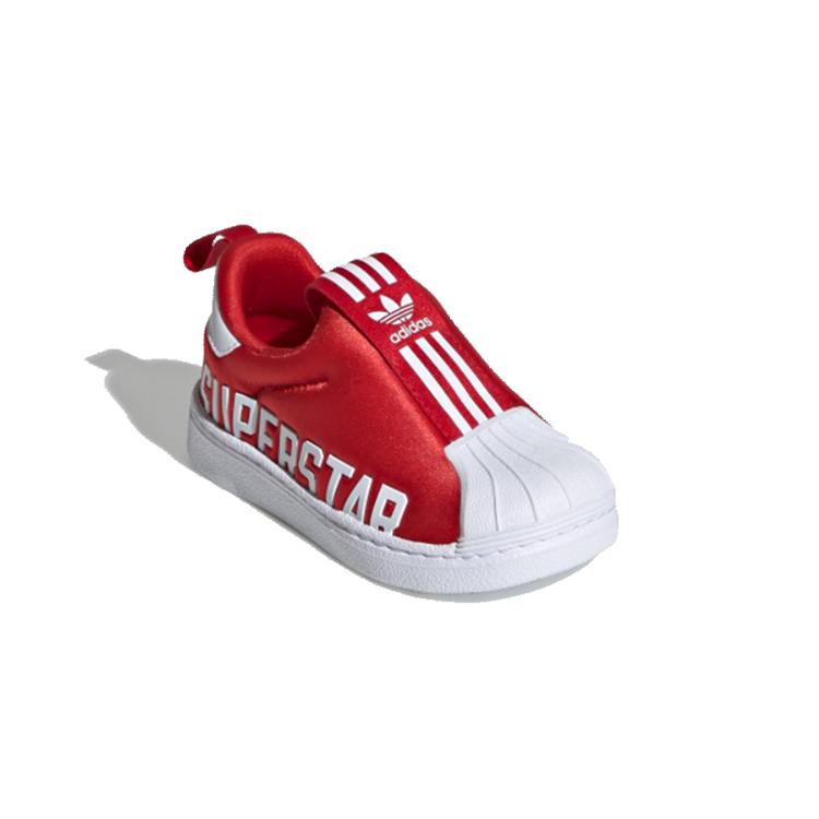 Adidas Originals Superstar 360 X Comfortable Low top Skateboard Shoes Red Infant And Toddler EG3407