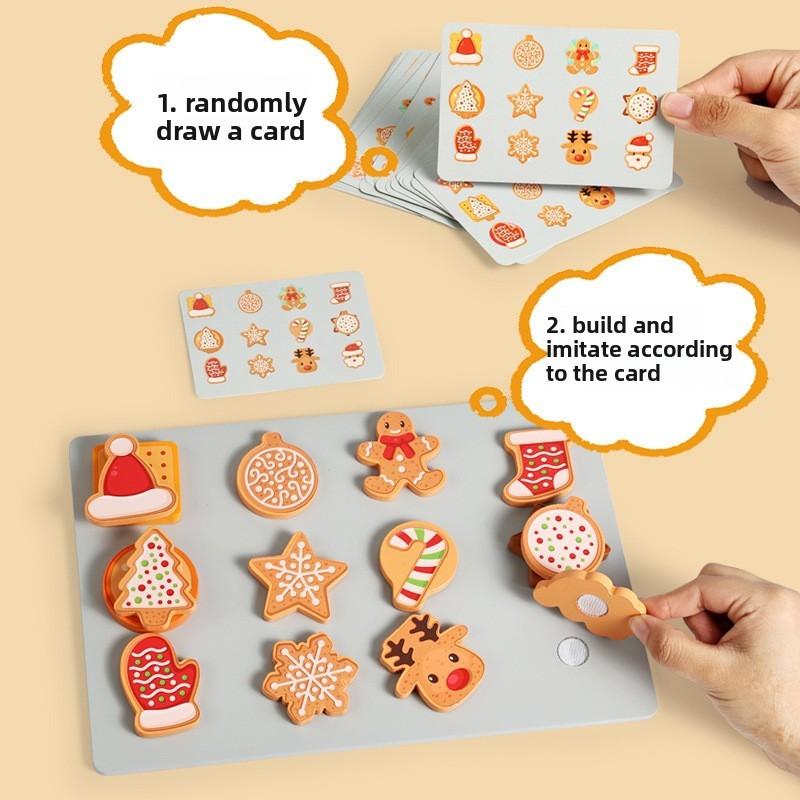 Kitchen Wooden Child Playset With Baking Cookies Parent Child Toy Interactive