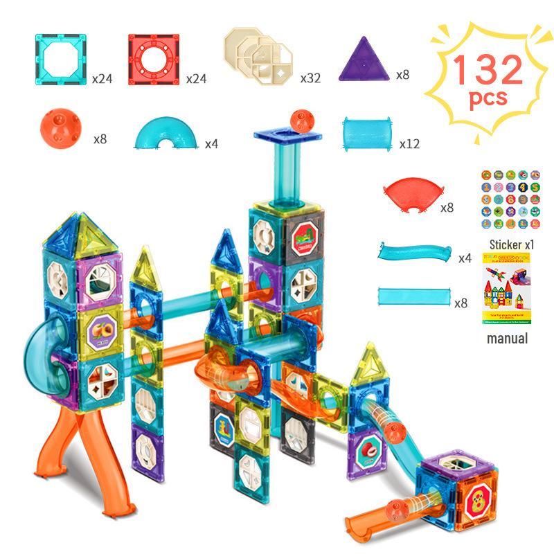 Colorful Roller Ball Building Blocks: Educational Construction Toy for Early Learning
