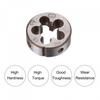 Uxcell Die Stock Handle Wrench Threaded Round Die and 38mm with Adjustable Hand Tool Set, M16x1.5 (Compatible M12-M16 Dies) Holder, Wrench,
