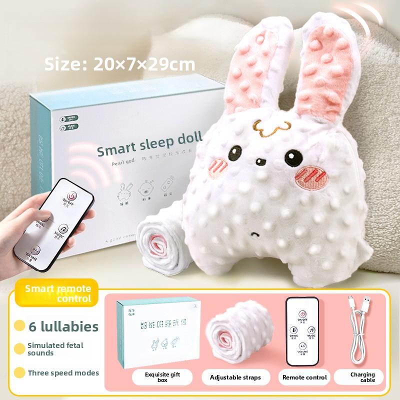 

Remote Control Baby Sleep Soother Doll Electric Patting Rabbit Speed Adjustable Stuffed Animal Pillow Calming Toy for Infants