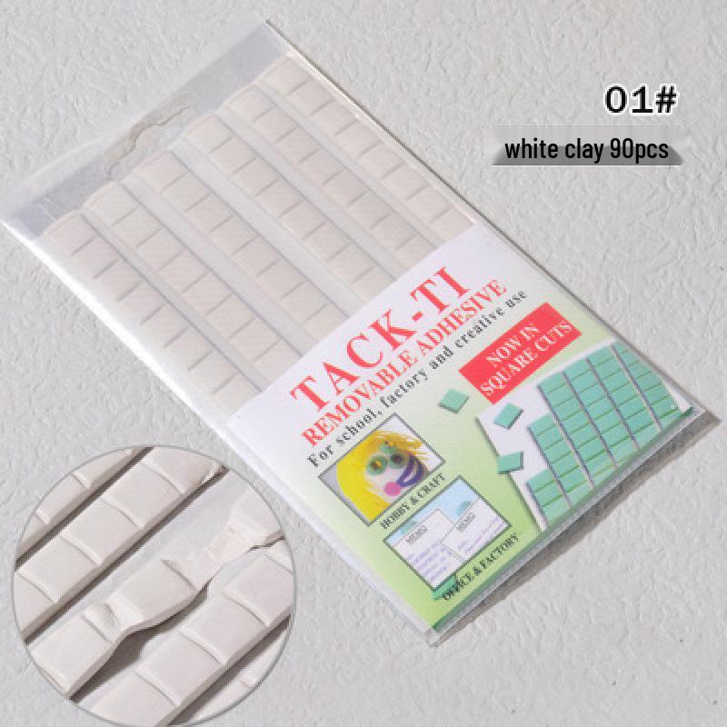 Набор советов для практики нейл-арта: Зеленая/Розовая глина, Клейкие стикеры, Белые инструменты