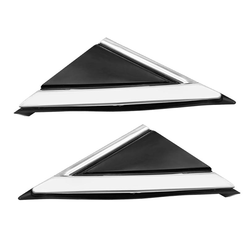 For Cadillac SRX 2010-2016 Compatible 1 Pair Rearview Mirror Corner Triangle Fender Cover Trim Panel 22774040 22774041