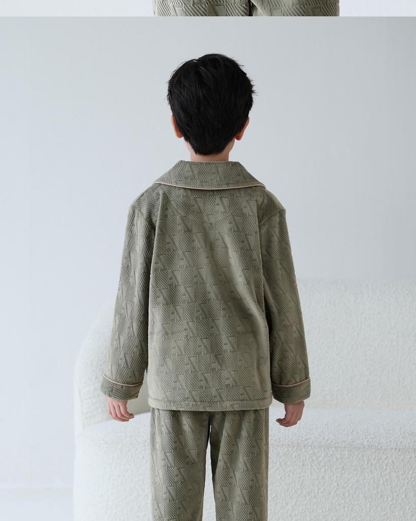 Boys' Thick Fleece Pajamas - Autumn/Winter 2025 Collection