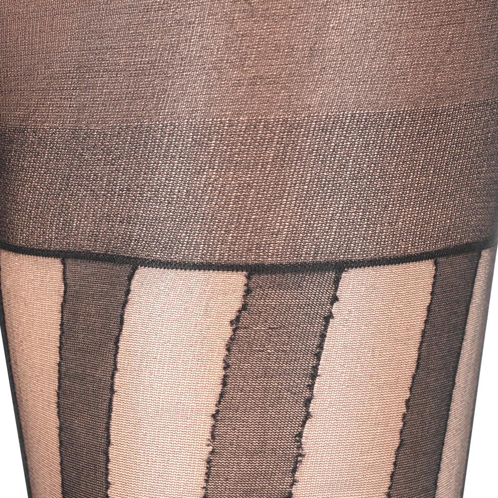 Sheer Sexy Punk Women Girl Black Tights Pantyhose Vertical Stripe Stockings