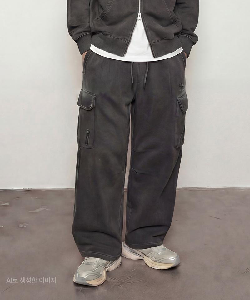 LIFEWORK Garment-Dyed Hip Dog Wide Cargo Pants