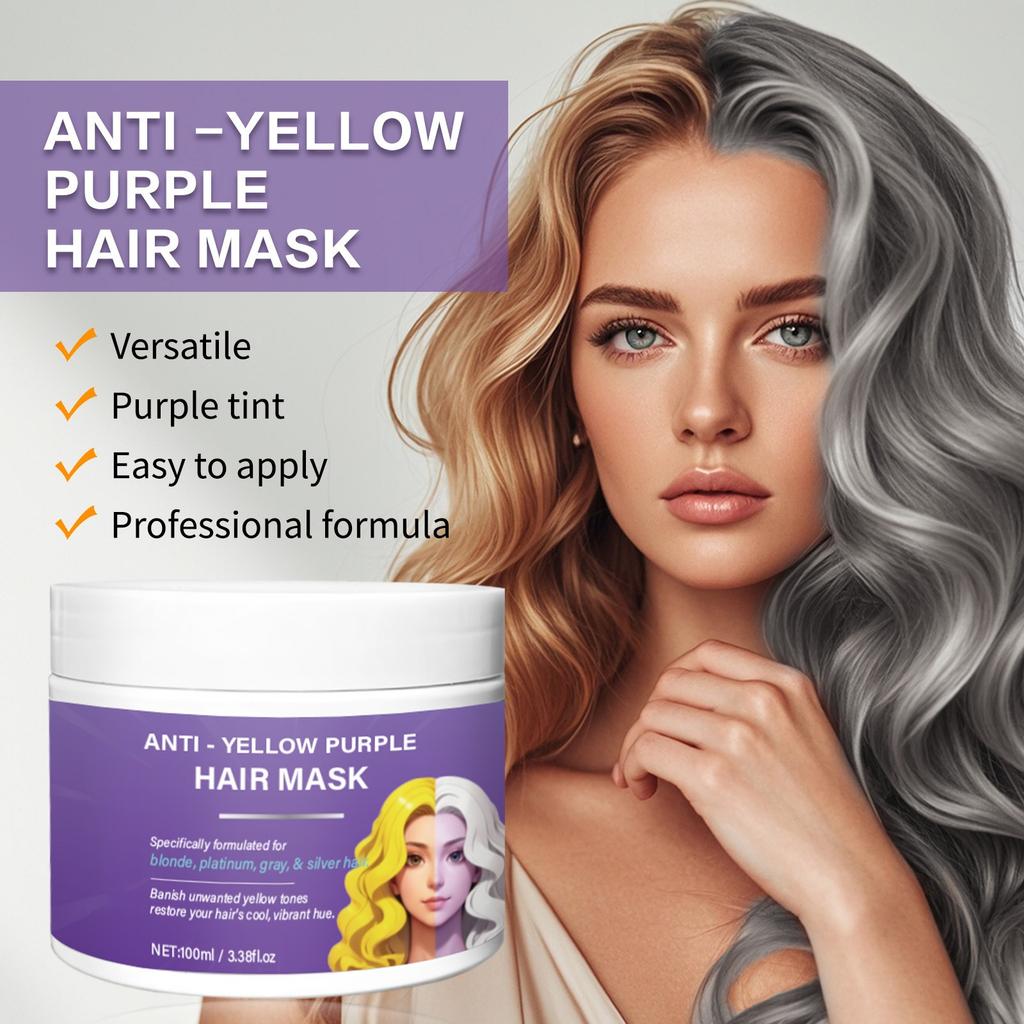 Maska do włosów No Yellow Purple Hair Mask do włosów blond, siwych i siwych 100ml