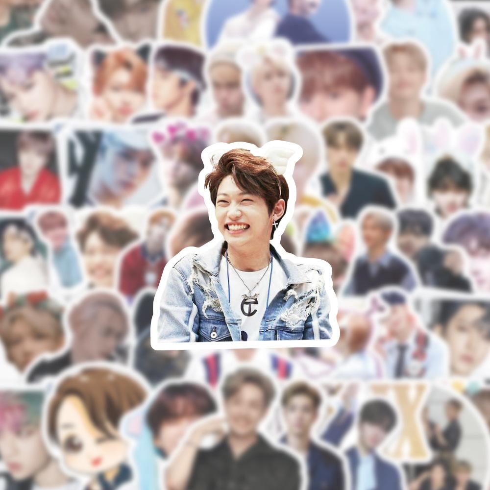 50 Stück Stray Kids Sticker Pack, Niedliche SKZ Mitglieder Fotoaufkleber für Laptop, Wasserflasche, Scrapbooking, Journaling, Stray Kids Merch Geschenk für STAY