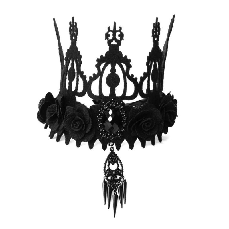 Witch Crown Props Carnivals Event Cosplay Costume Female Gothic Wedding Headwear