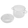 A20F-Glass Saucepan With Cover,Stovetop Cooking Pot With Lid And Handle Simmer Pot Clear Soup Pot High Borosilicate