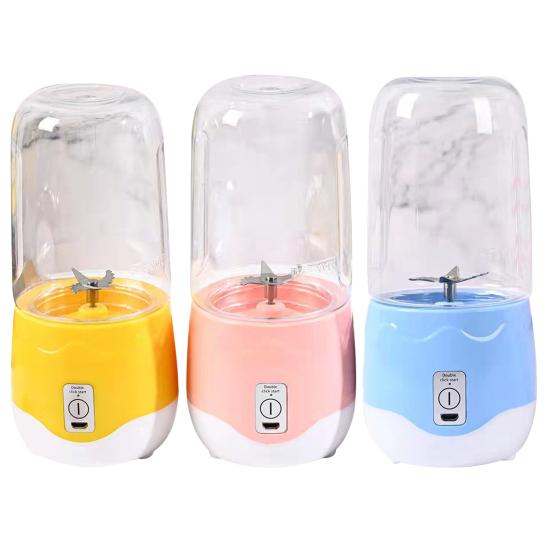 1800mAh 400ml Juicer Rechargeable Portable Juice Cup Non-slip Shakes Smoothies Fruit Blender