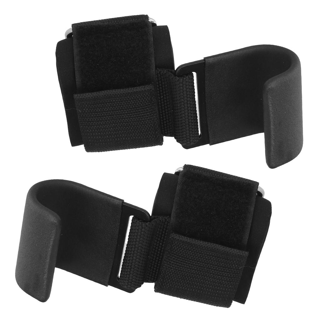 2pcs Fitness Weight Lifting Hook NonSlip PullUps Power Lifting Grips Wrist Straps