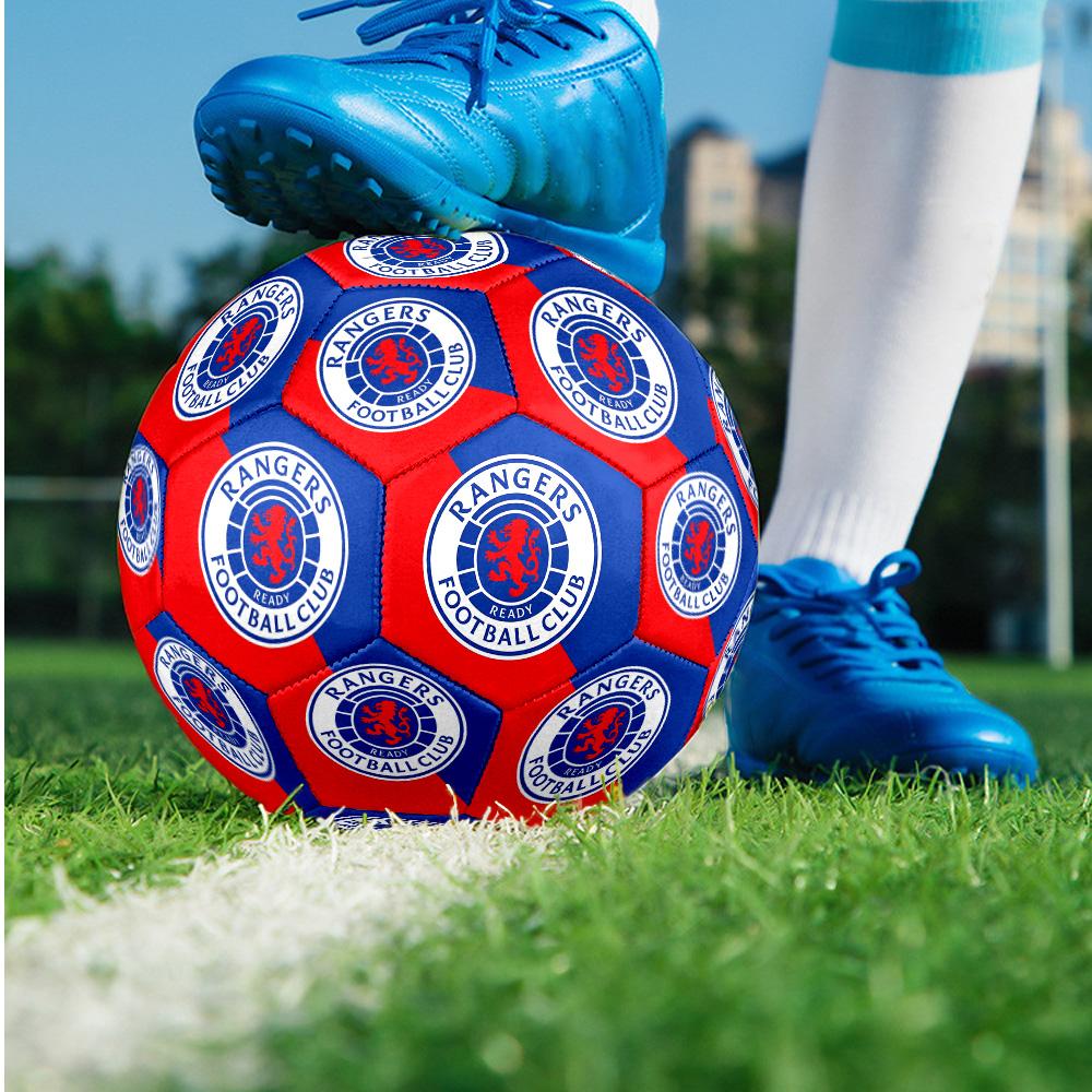 Rangers FC Size 5 Standard Football Durable Training Match Soccer Ball for Adult Outdoor Sports