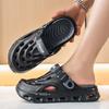 Sandals are fashionable and versatile, personalized and trendy, two-wear travel, summer hole shoes, hollow thick soles, comfortable sandals