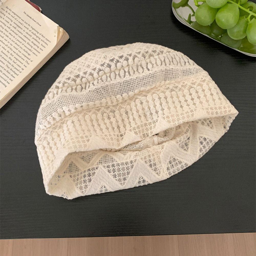 Breathable Beanies Hat Spicy Girl Knitted Hat Retro Sunscreen Cap Spring and Summer