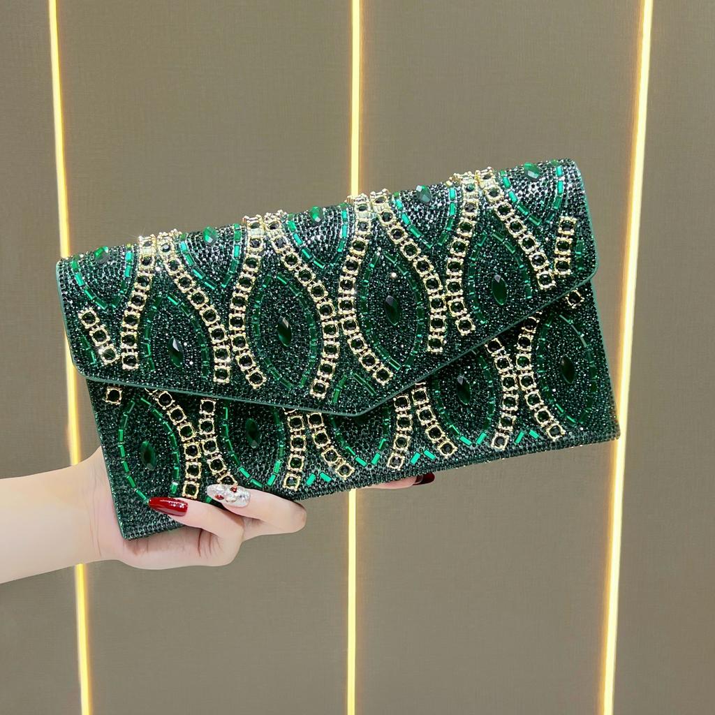 Sac à main, Sac pochette, Sac bandoulière exquis pour femme incrusté de diamants, Sac à main, Sac à chaîne