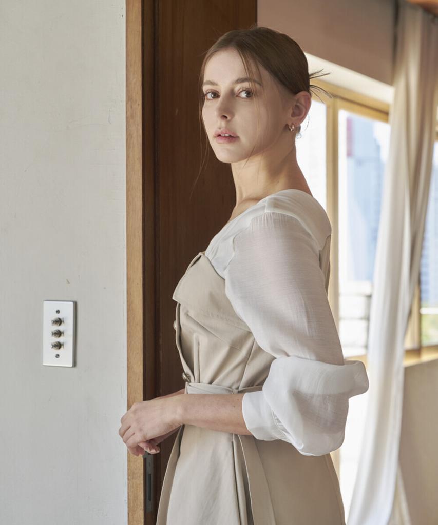 Eima Layered Trench Dress_2 Colors
