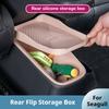 For BYD Seagull Dedicated Car Rear Row Storage Box Double Layered Silicone Garbage Bin Storage Pad Car Interior Modify Accessory