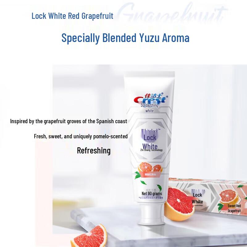 Crest Rich Rose Dual-Color Whitening Fluoride Toothpaste