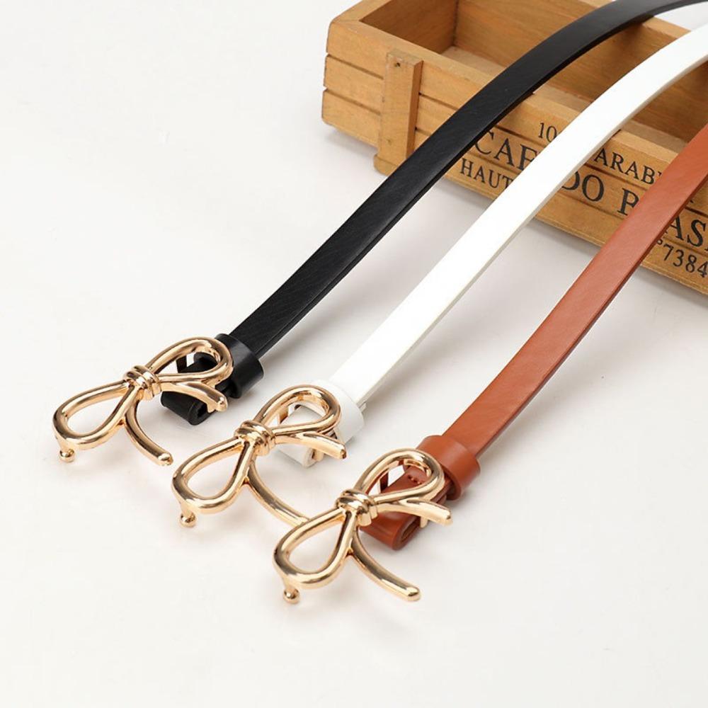 All-match Waist Belt PU Leather Trouser Belt  For Lady Dress Coat Sweater Decorative
