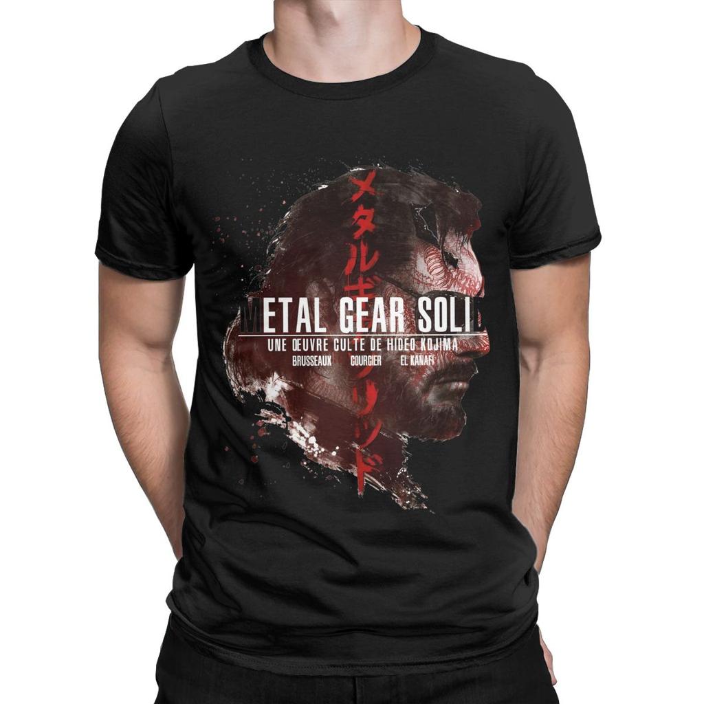 Men Women's Metal Gear Solid 3 Snake Raiden Shooting Game T-Shirts Novelty Cotton T Shirts Top Tee Clothes Graphic Printed
