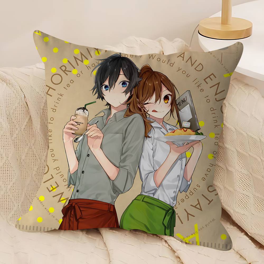Anime H-Horimiya Pillow Anime Pillow Sofa Bed Head Pillow Cover Cushion Cover 45x45 Cm Fashion