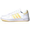 Neo Hoops 2.0 Synthetic Leather Slip Resistant Durable Low Top Skate Shoes Women Sneakers Yellow White G55065
