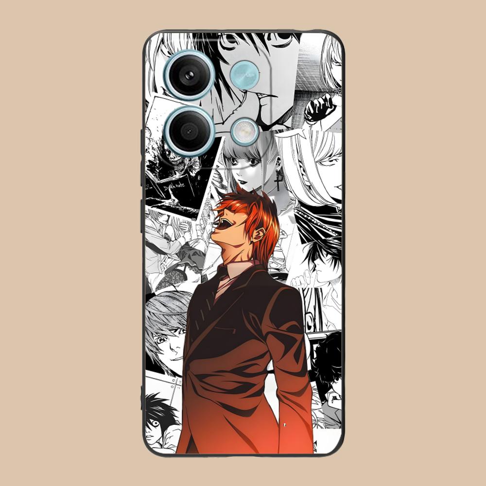 Death Note Kira Light Mobile Phone Case for POCO M7 M6 M5 M4 M3 X7 X6 X5 X4 X3 Pro GT 5G Colorful Printing Cover Cover Luxury