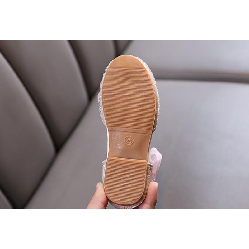 Frühling-Herbst neuer Stil damenhaftes Baby-Mädchen Mädchen Prinzessin Strass flache Schuhe, Lederschuhe, Tanzaufführungsschuhe