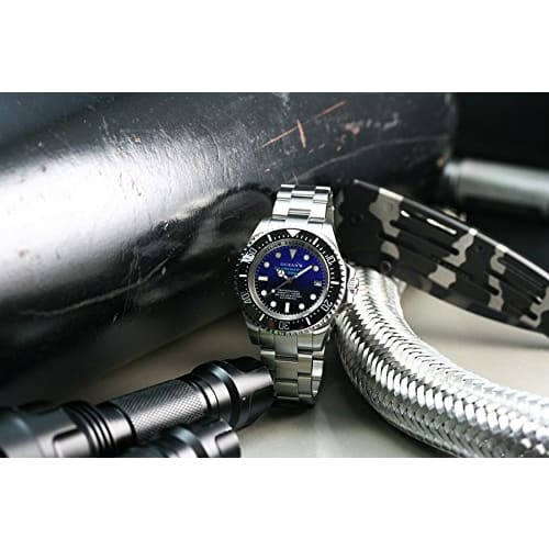Ocean X Sharkmaster 1000m Blue & Black Diver Automatic Men's Watch SMS1012