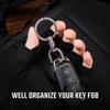 KeyUnity KA15 Titanium Key Ring, Connector, 360 Degree Rotation, Titanium Car Key Holder, Men's
