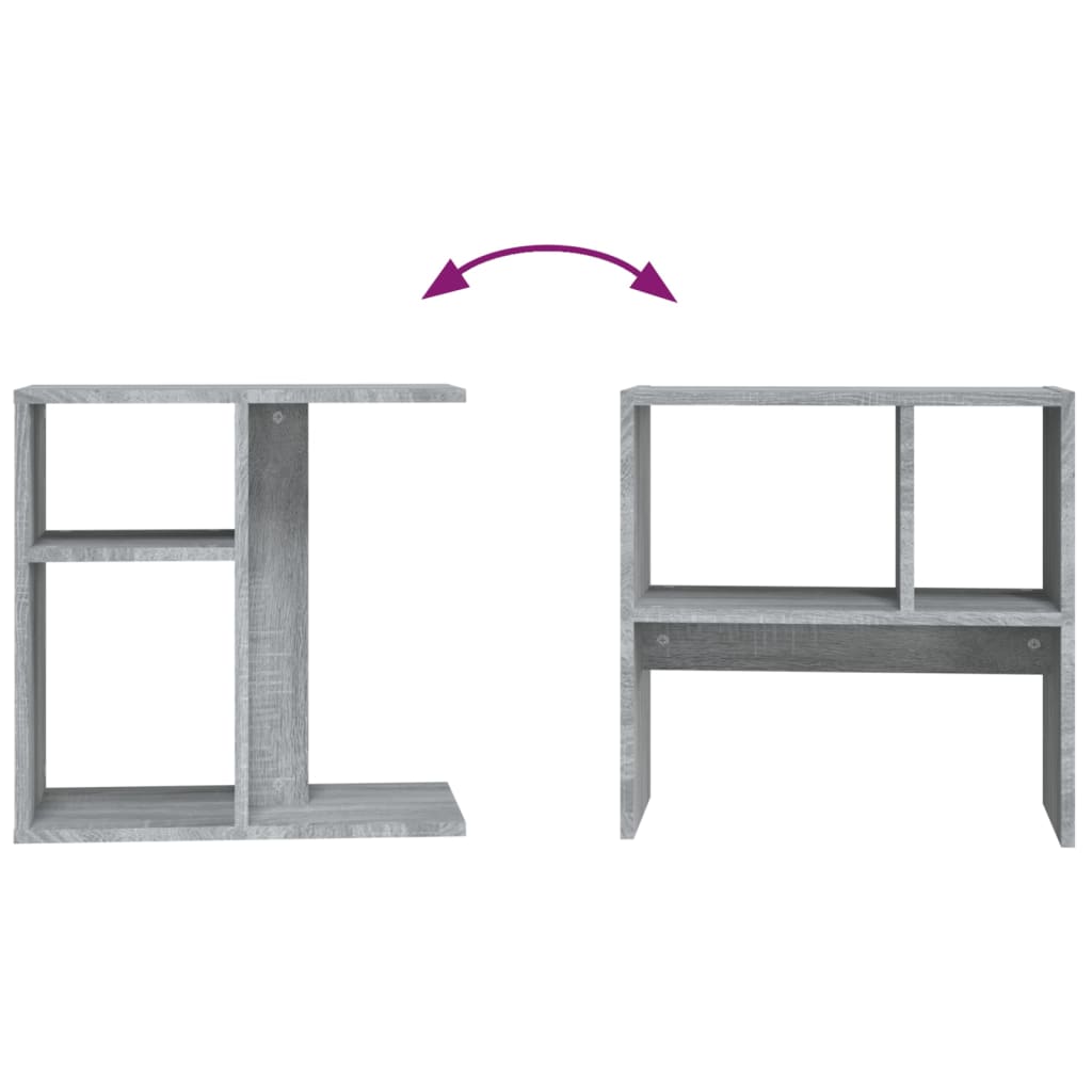 Side Table Gray Sonoma 50x30x50 Cm Particleboard
