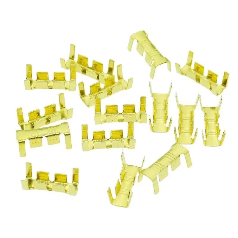 

200pcs Docking Terminal U Type Terminal Tab 0.3 To 1.5mm2 Terminal Block Connector Double Connector Terminal
