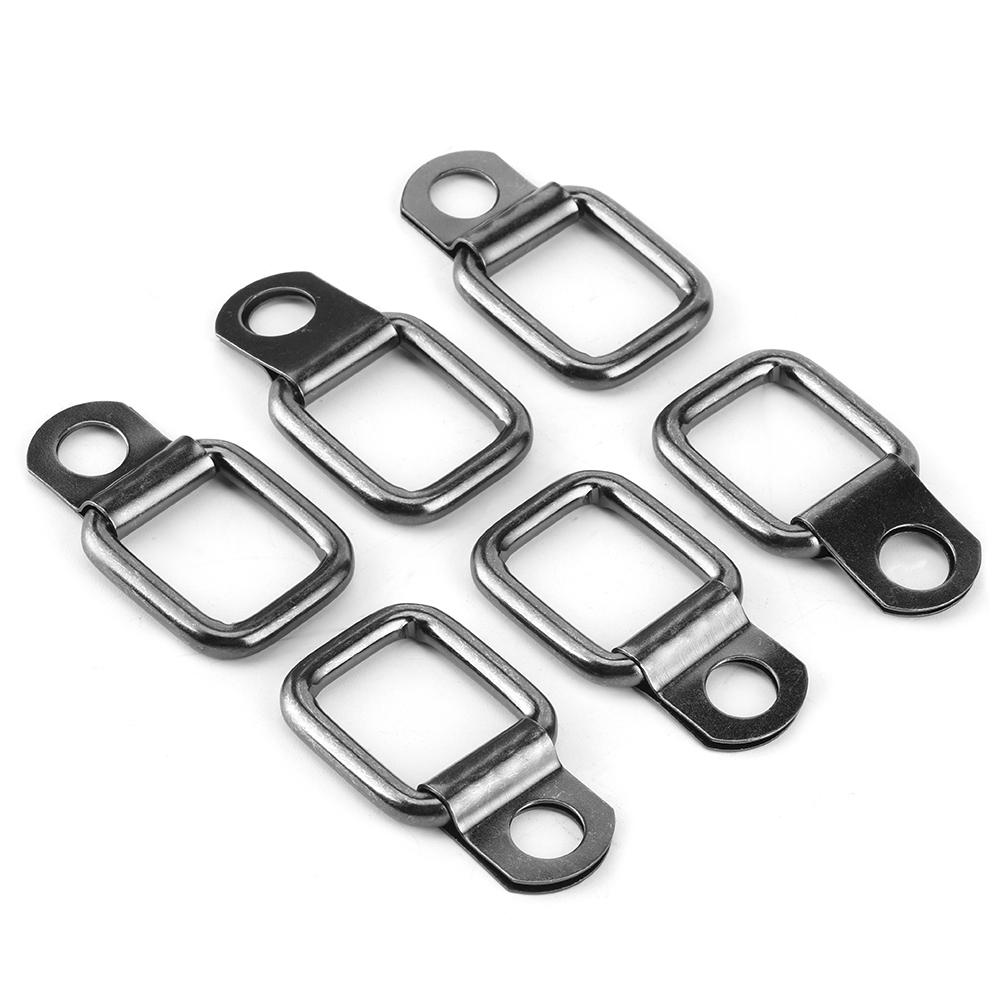 

6 шт. складных D-образных колец для крепления, сменные аксессуары, подходят для Jeep Wrangler 2007-2017