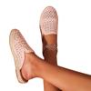  Slipper mesh espadrilles outdoor bohemian beach sandals ankle strap high heel pumps comfort csaual lady mule shoes