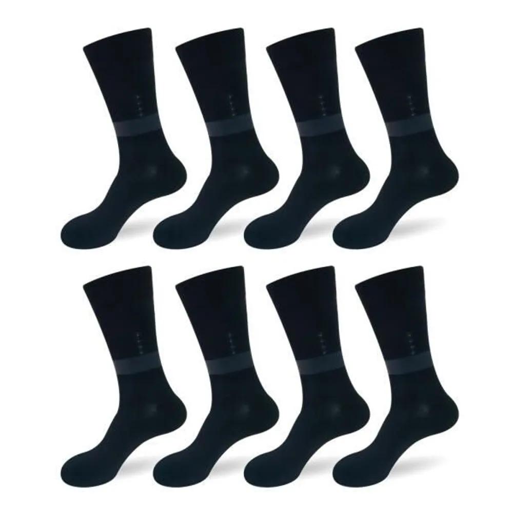 Skohome So Delight Daily Men s Long Dress Socks 8-Pair Set gray