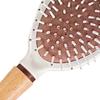 Cushion Hair Brush Minimalist Prevent Static Detangling Massage Brush with Wooden Handle for Home