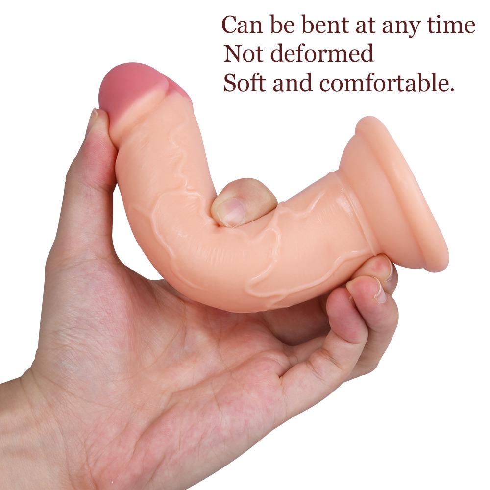 MoDi Dildo Realistic Penis Massager Dildo Vagina Waterproof Adult Sex Toys for Woman 13cm