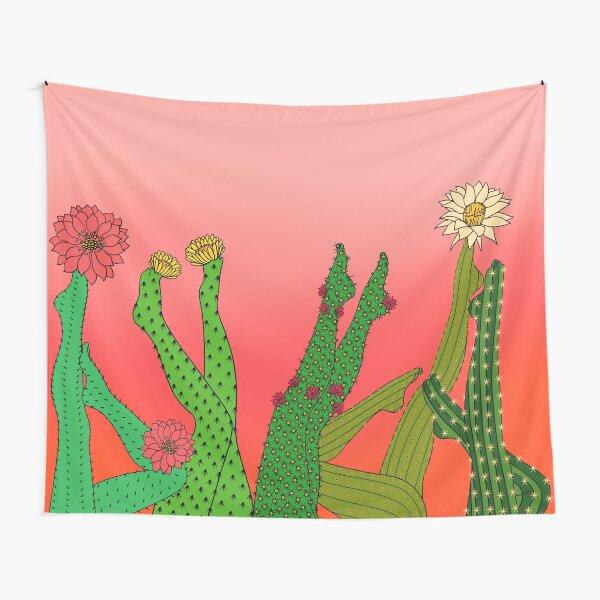 Cactus Tapestry Floral Green Desert Plants Cartoon Tapestry Wall Hanging Tapestry for Bedroom Living Room Home Dorm Decor