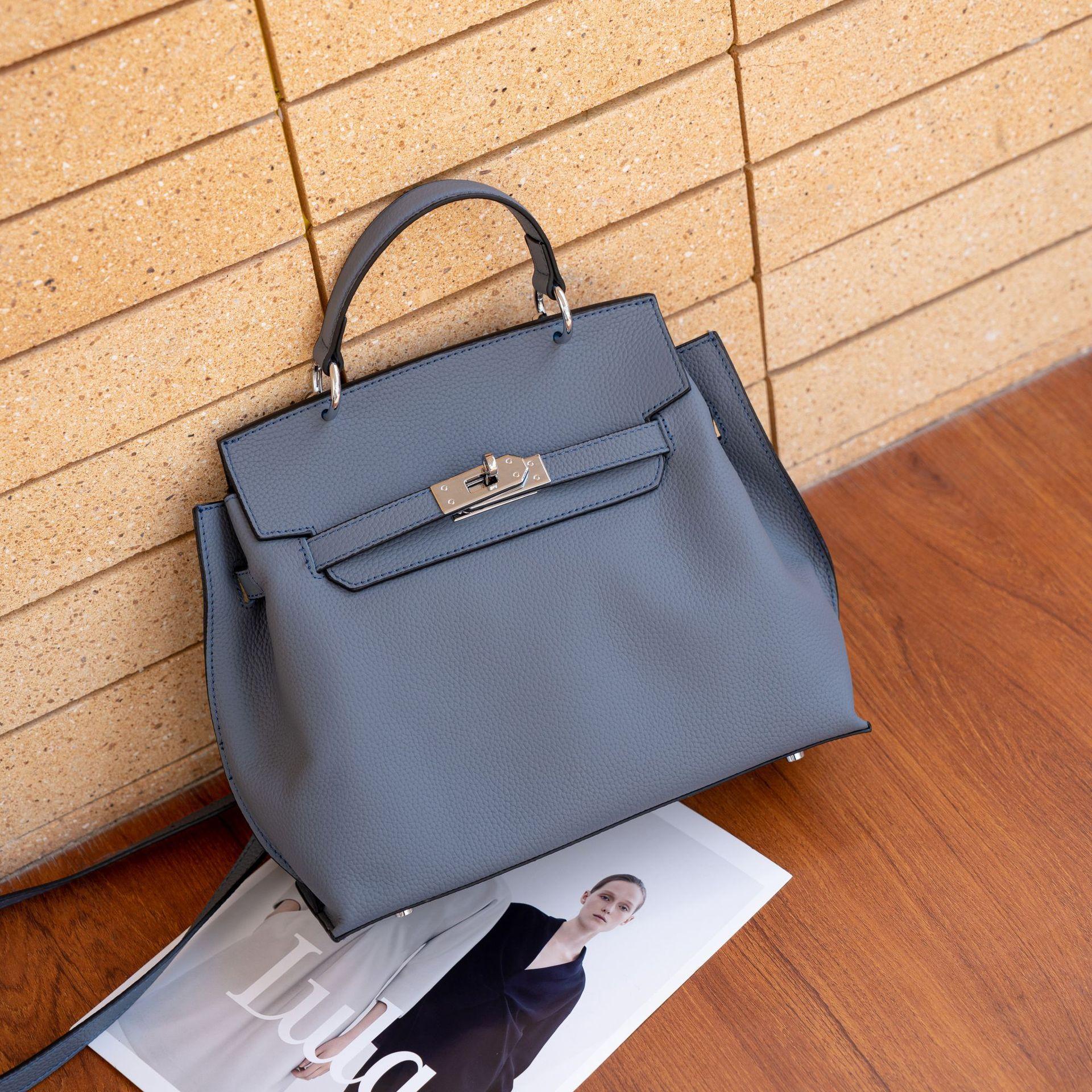 

Женская сумка через плечо из коровьей кожи, вместительная сумка-мессенджер, женская, стильная и простая сумка для покупок, закрытая сумка.