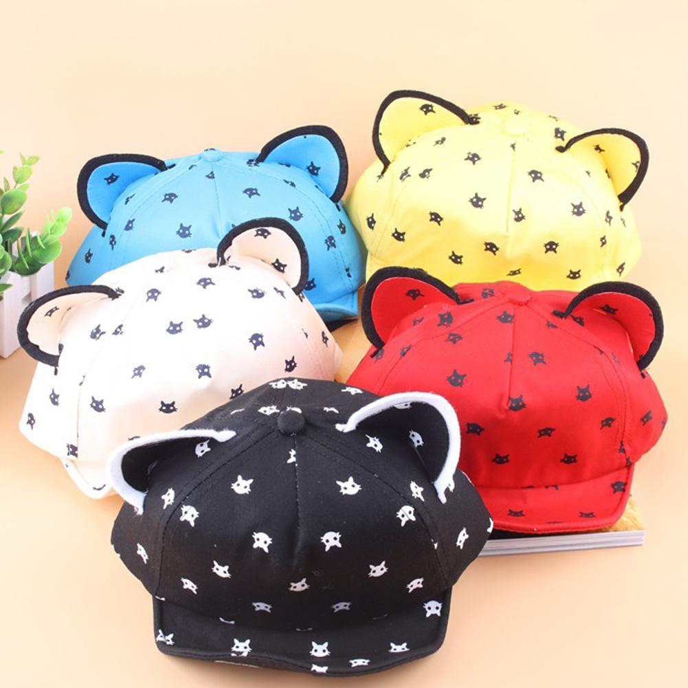 Buy Summer Baby Hats With Ears Baseball Cap Baby Boys Girls Sun Hat at