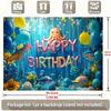 Party Backdrop Under The Sea Ocean Under Balloons Fish Octopus Photo Booth Background Birthday Party Decor