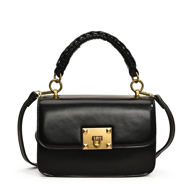 

Новая Мода Портативная Маленькая Квадратная Сумка Женская Универсальная На Плечо Сумка Мессенджер чёрный