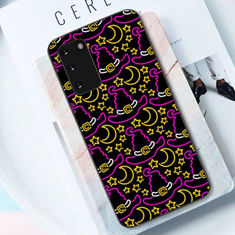 Helloween Cute Ghost Pumpkin Cat Phone Case for Samsung S10 21 20 9 8 Plus Lite S20 UlTRA 7edge