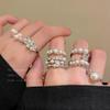 Open Ring Women's Niche Design Multi-layered Finger Ring with Index Finger Ring, Light Luxury and High-end Feel.