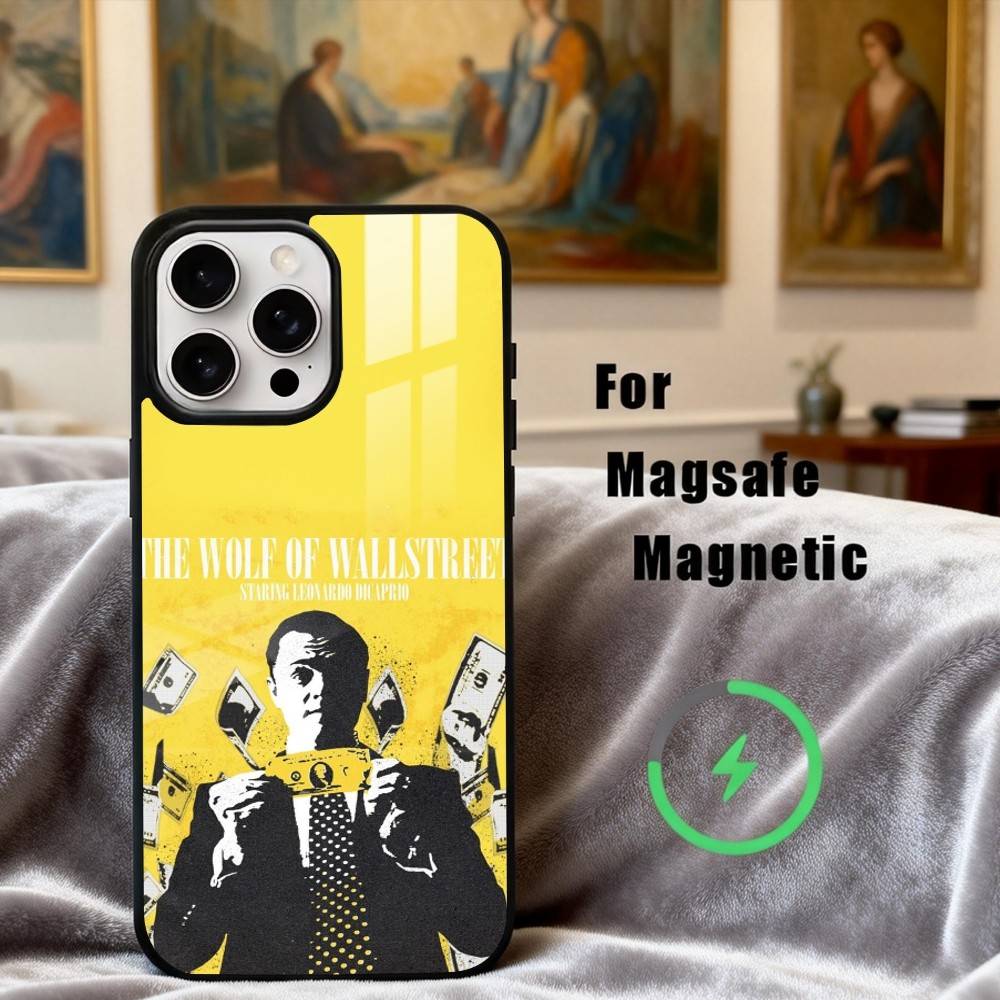 T-The W-Wolf of W-Wall S-Street Phone Case For iPhone 17,16,15,14,13,12,Plus,Pro,Max for Magsafe Magnetic Wireless Charging