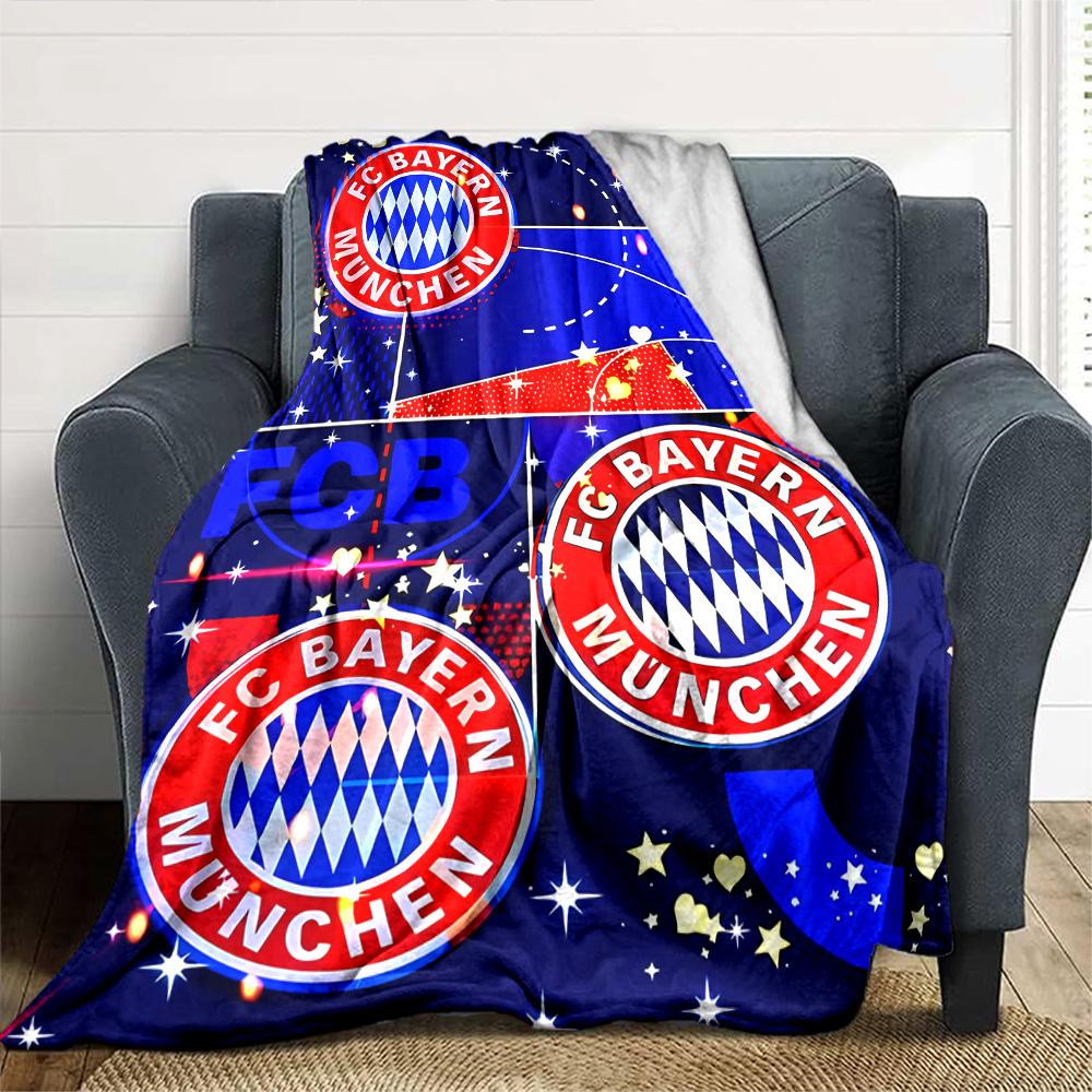 Bayern Munich Celebration Blanket Soft Warm Cozy Great for Bed Livingroom Bedding Four Seasons Universal Digital Print Gifts For Family Or Friends